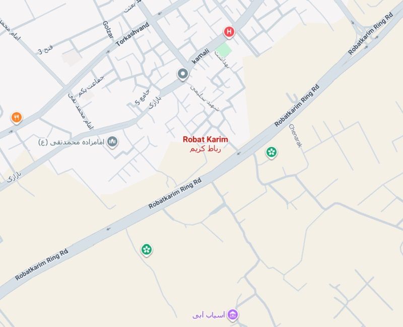 مناطق تحت پوشش امداد خودرو رباط کریم